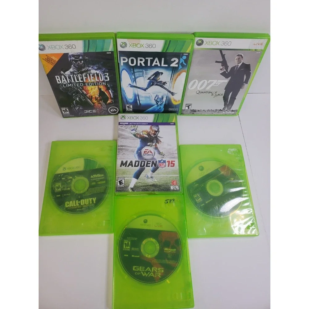 Xbox 360 Lot Of Games Classics Collection Bundle of Seven Microsoft Games Tested